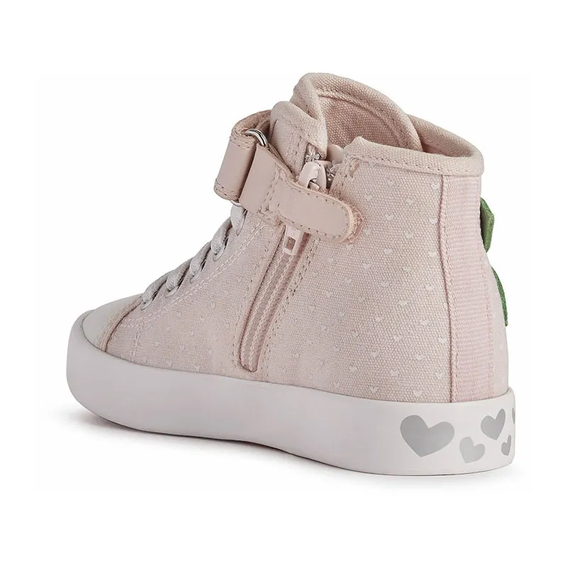 Sneakers hautes Ciak Cerises/Coeurs - Rose pâle-2