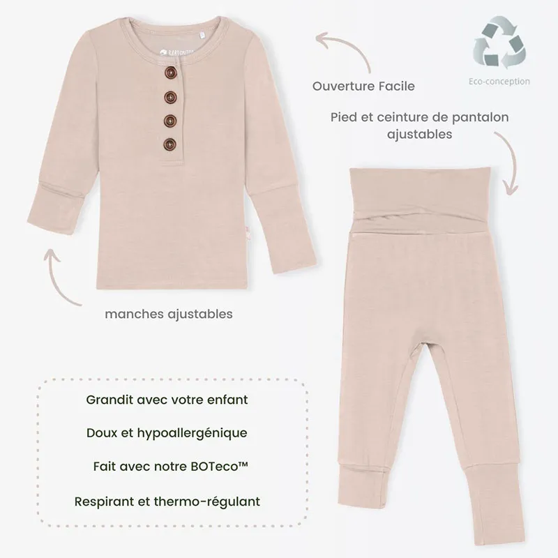 Pyjama évolutif Sophie - Rose-4