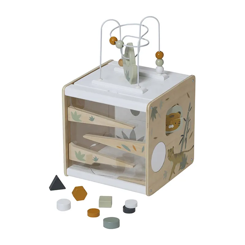 Cube Hanoï en bois - Vert moyen - 12m+-3