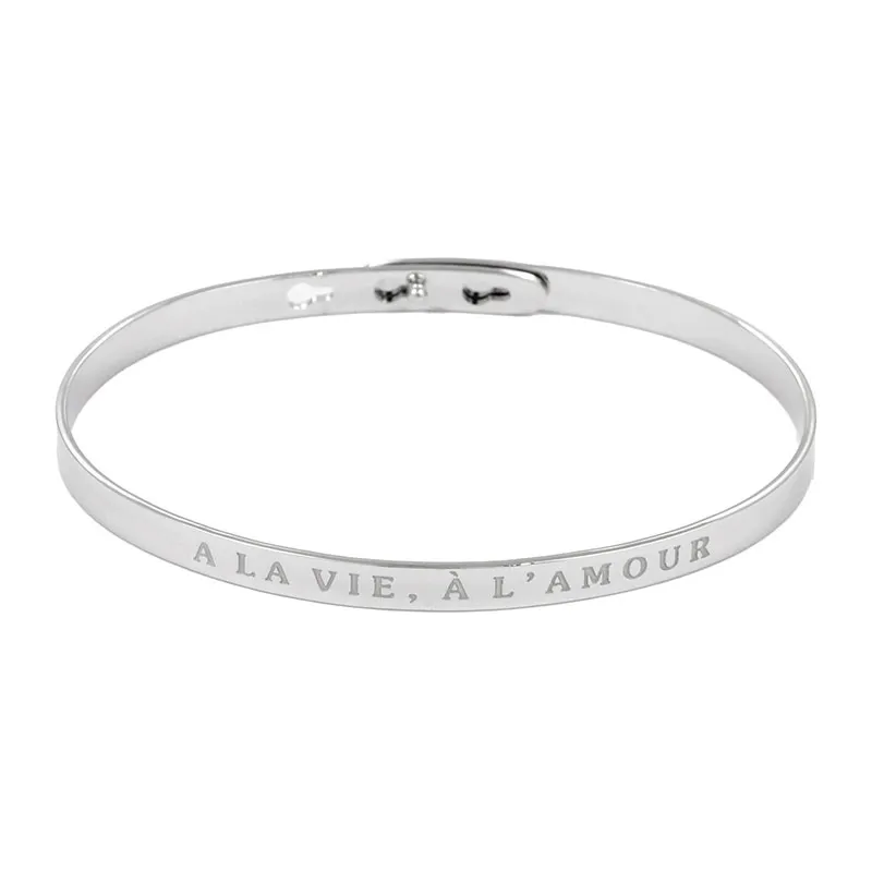 Jonc A la vie, à l'amour - Laiton-0