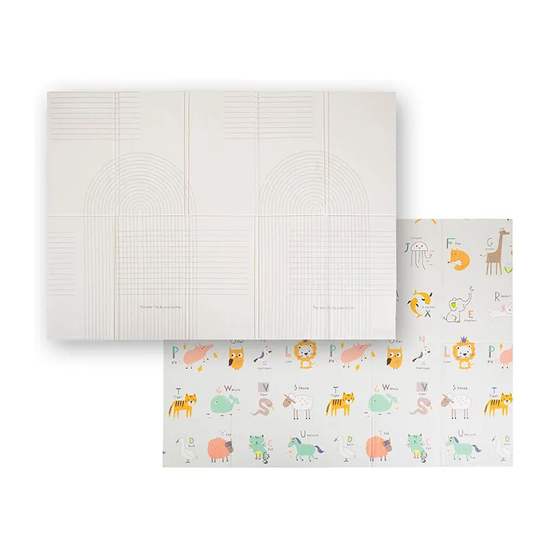 Tapis de Jeu Beige/Rayures - 150x200cm-0