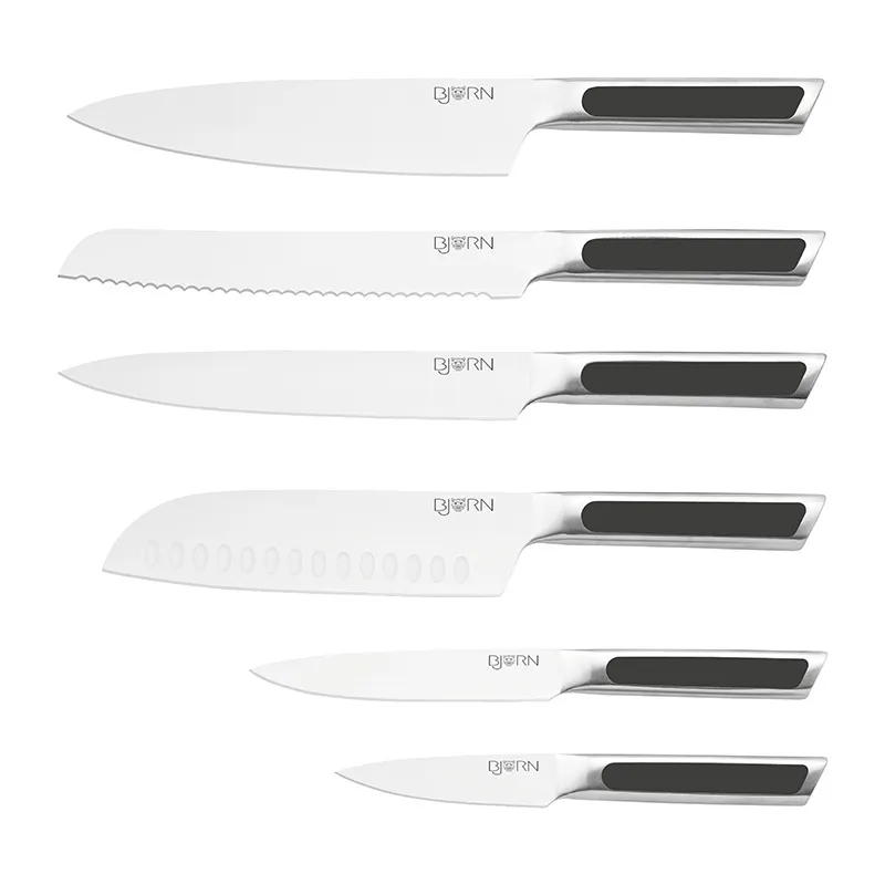 6 Couteaux de cuisine Loki - Lame 9/13/18/20cm-0