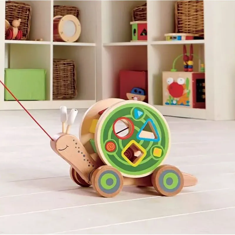 Escargot trieur de formes à tirer 5pcs - 12m+-1