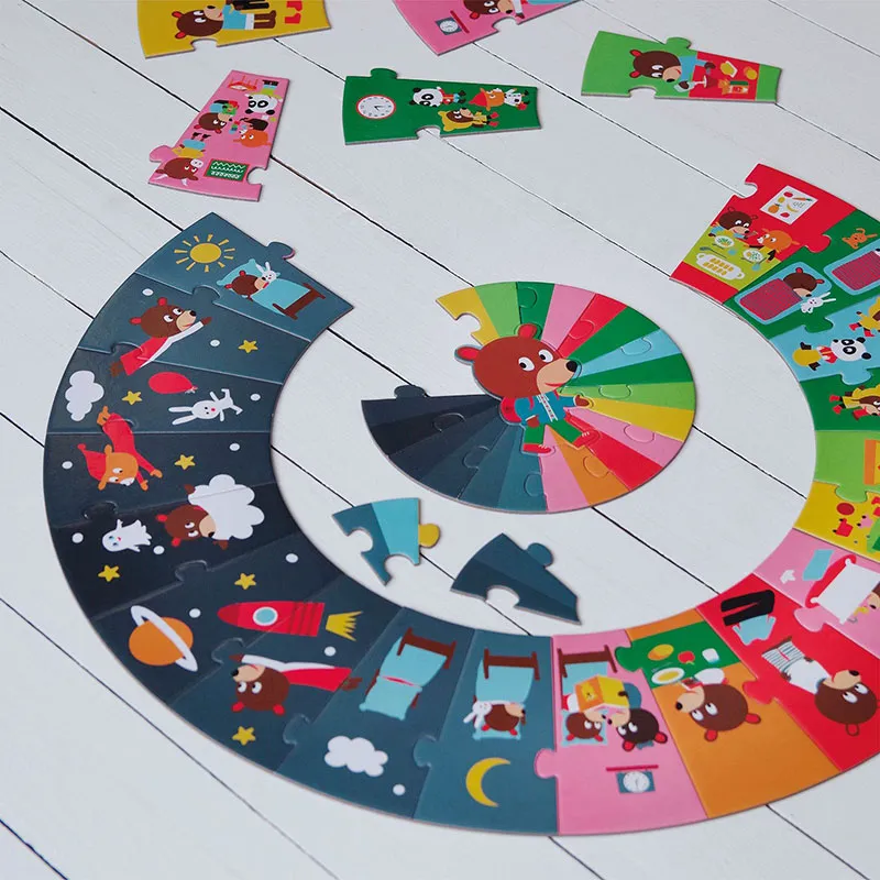 Puzzle géant 24pcs. La journée - 3+-0