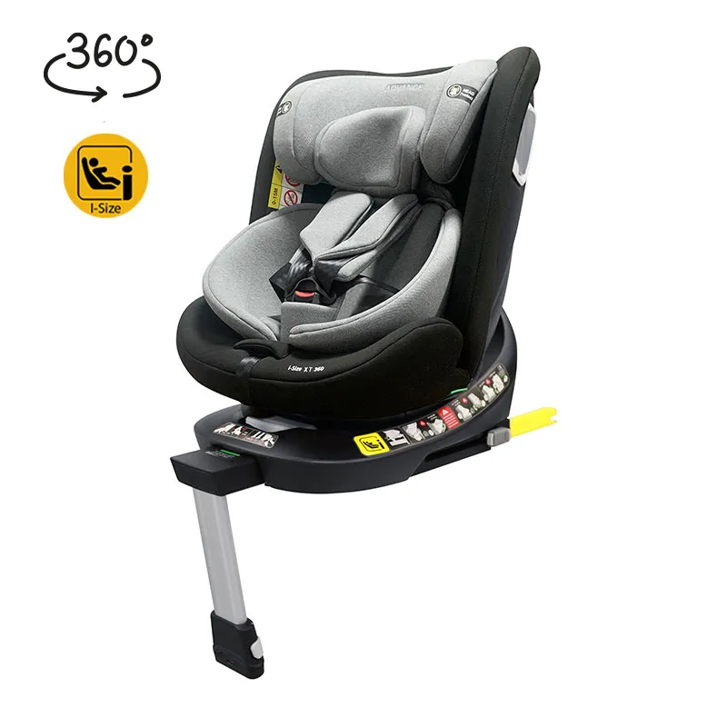 Siège-auto I-SIZE/ISOFIX XT 360° 40 à 150cm - Noir/Gris-0