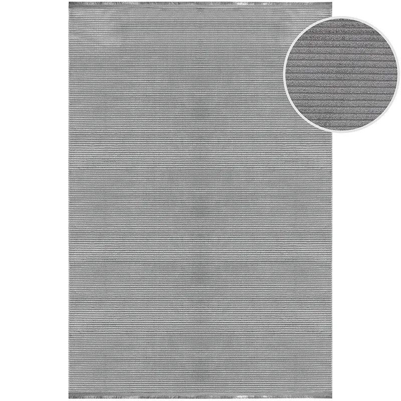 Tapis Style effet rayé Gris - Plusieurs dim. dispos-2