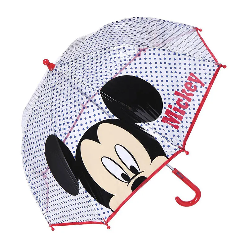Parapluie Mickey Cerda - Transparent/Rouge-0