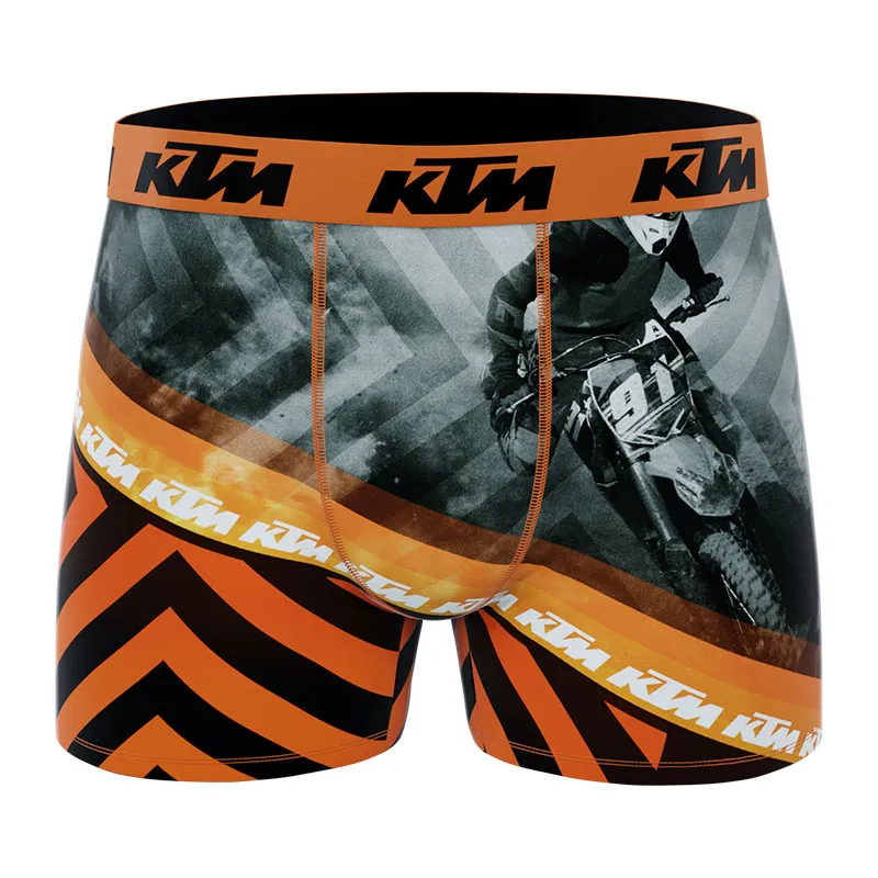 4 boxers homme Ktm Imprimé - Gris/Orange/Noir-4