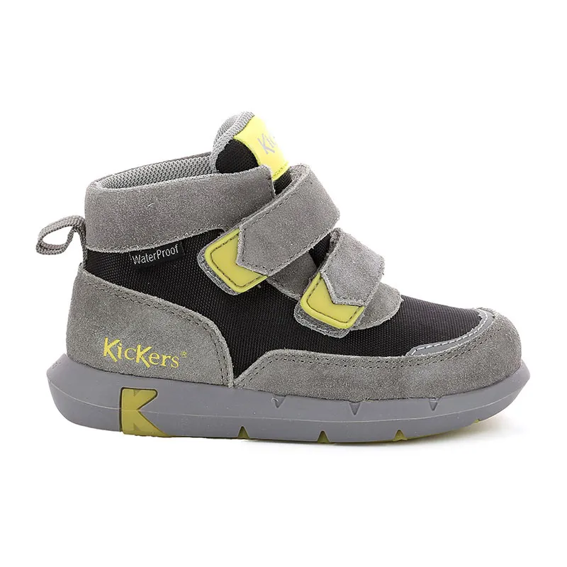 Sneakers hautes Junibo - Gris/Vert-1