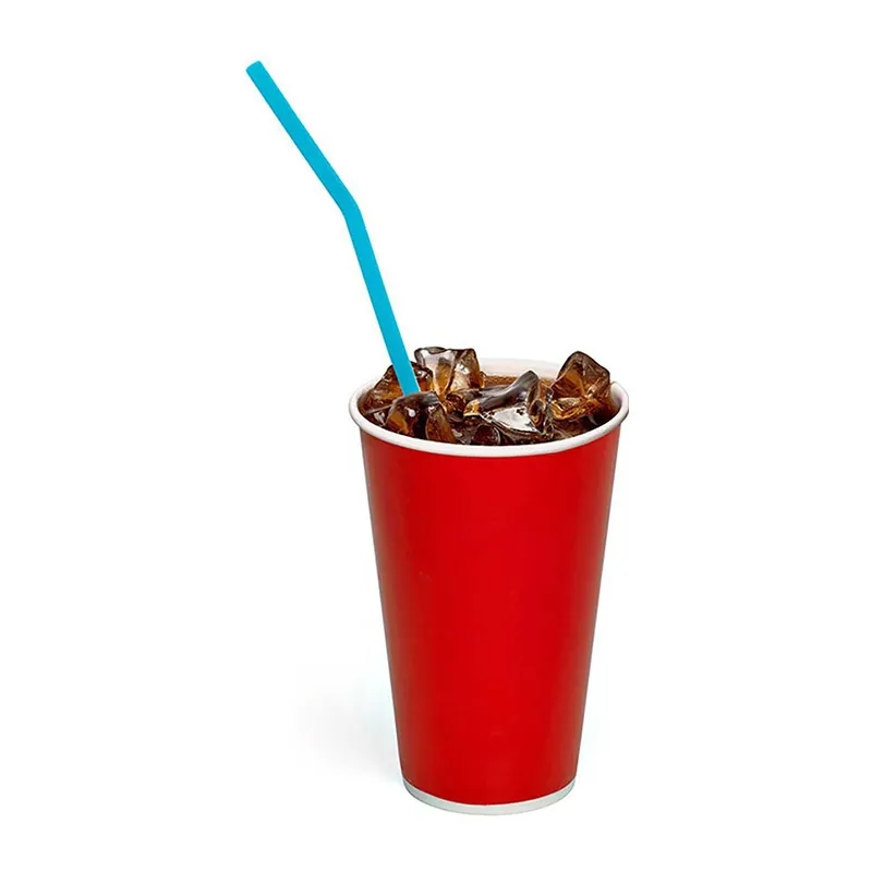 4 Pailles en silicone colorées - 28cm-5
