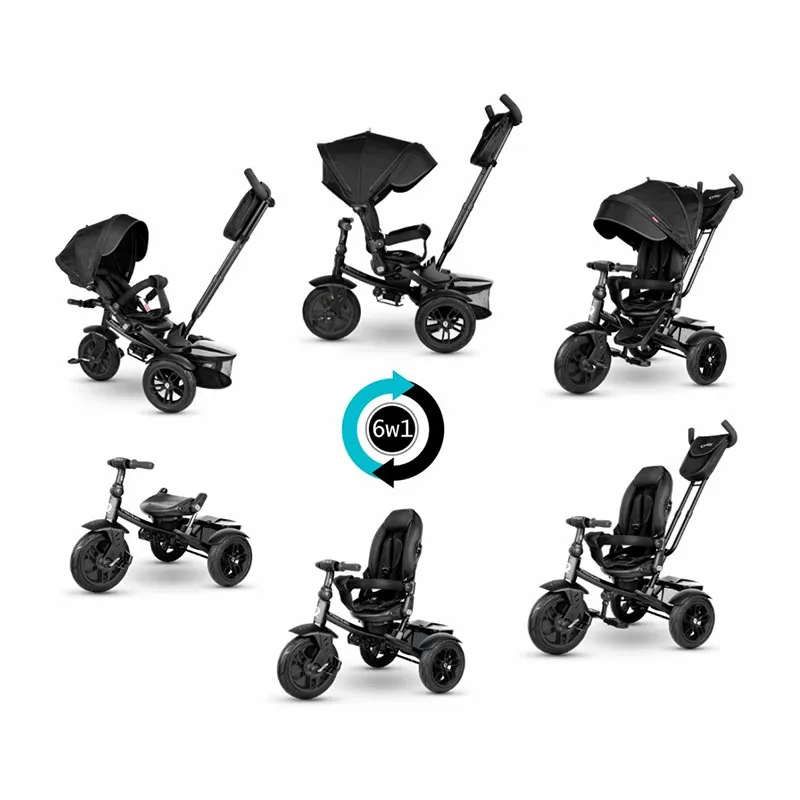 Tricycle Qplay 6en1 Premium Noir - 10m+-9