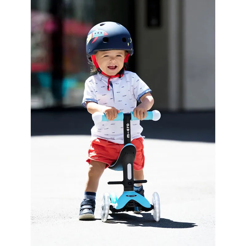 Trottinette évolutive 3en1 Revolution led Bleu - 12m+-4