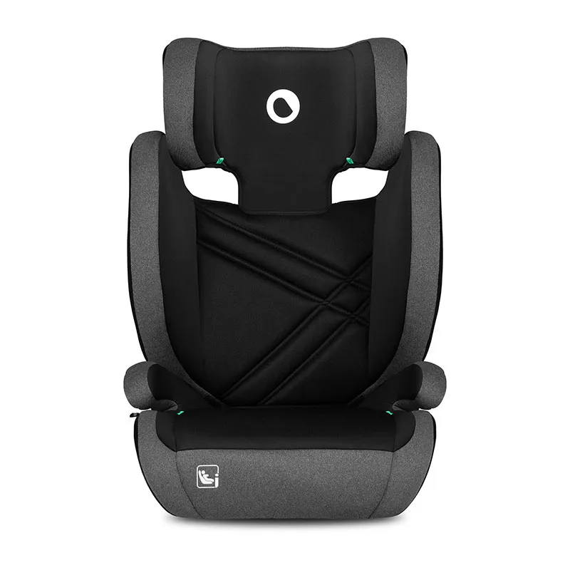 Siège-auto I-Size/Isofix ou Ceinturé Hugo 100-150cm - Black Grey-5