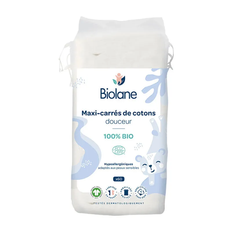 6 paquets de Maxi Carrés coton - 6x60-1