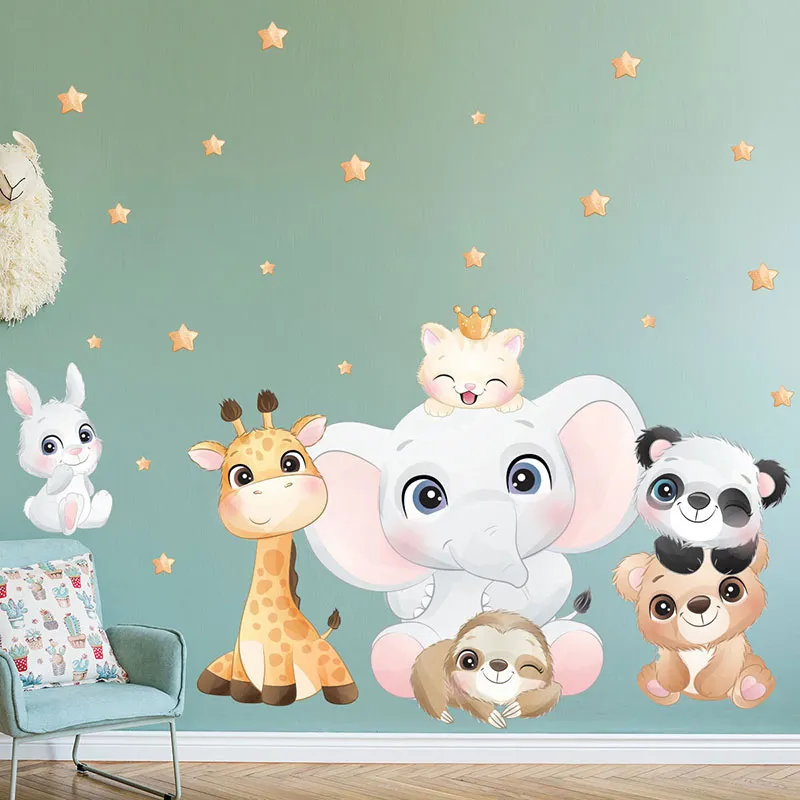 Stickers - Bébés animaux de la jungle-3