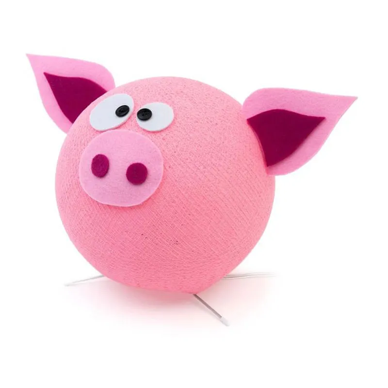 Lampe de chevet Cochon Rose-0