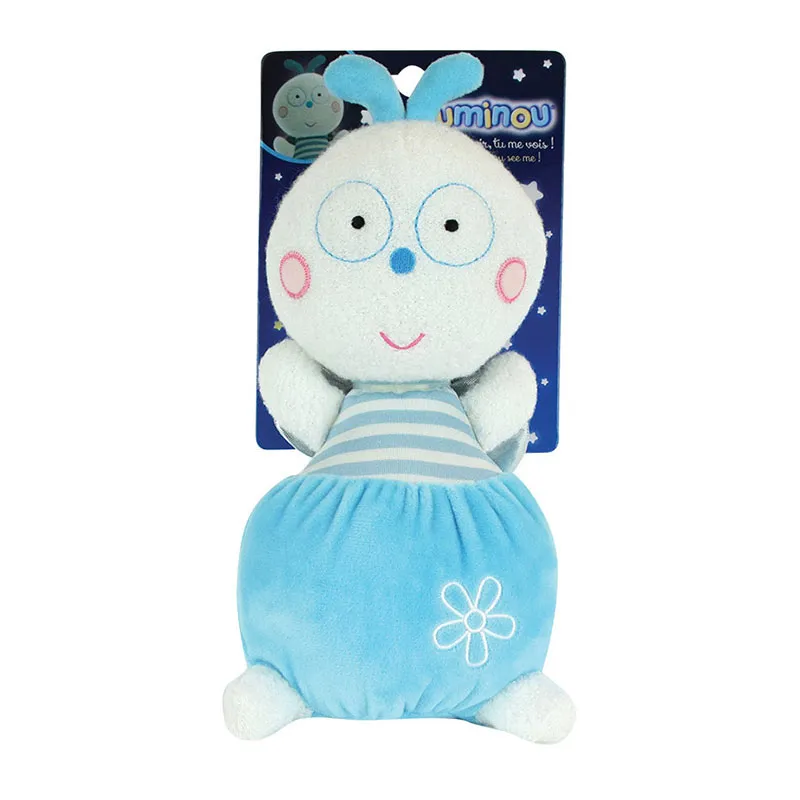 Peluche lumineuse 30cm Luciole Bleu - 0m+-2