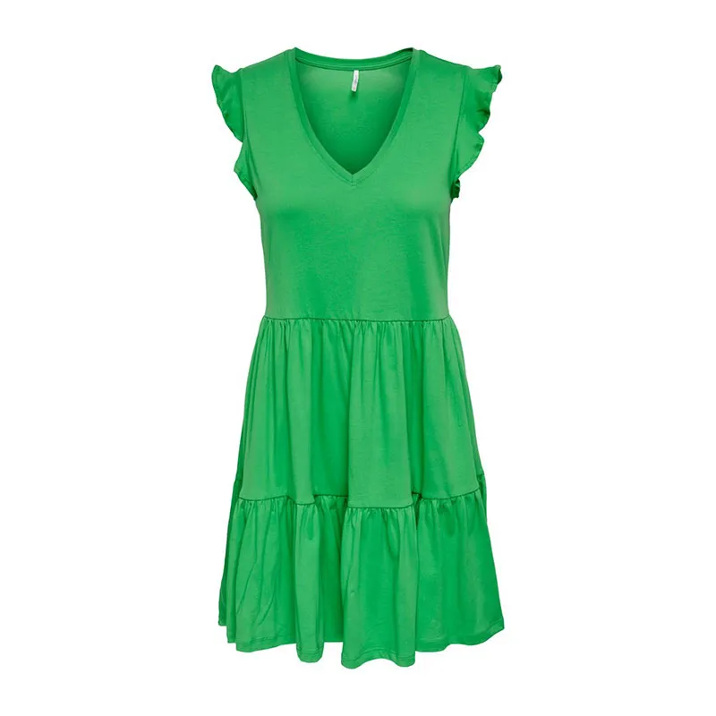 Robe courte May - Vert | Kelly Green-1