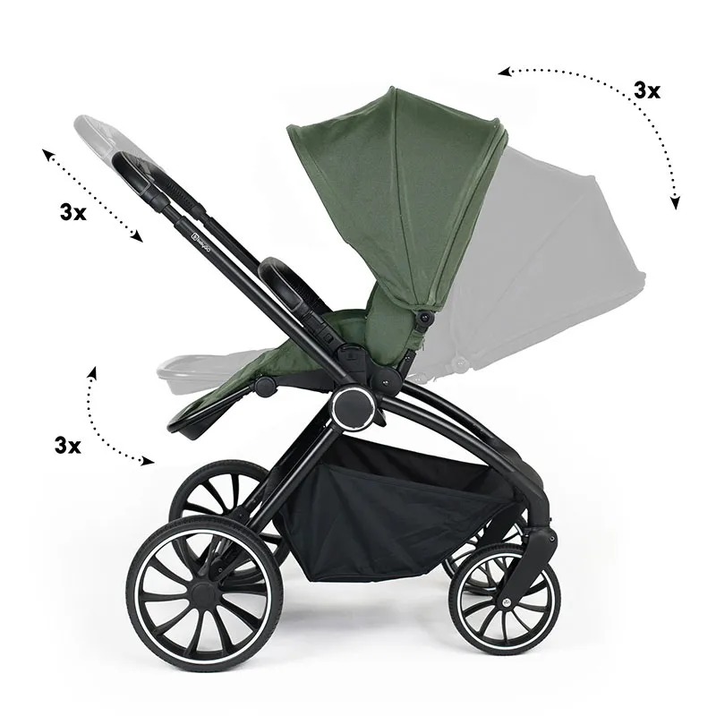 Duo Poussette Compacte Harmony Vert - 0m+-9