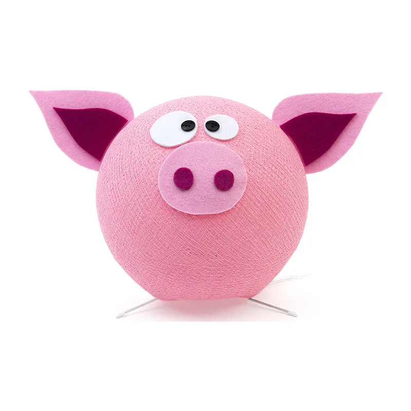 Lampe de chevet Cochon Rose-3