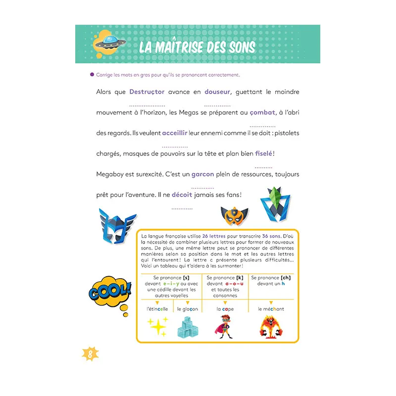 Les super-héros de l'orthographe - 8-10 ans-1