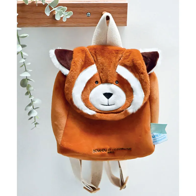 Sac à dos peluche Panda Roux Unicef - 22x25cm-2