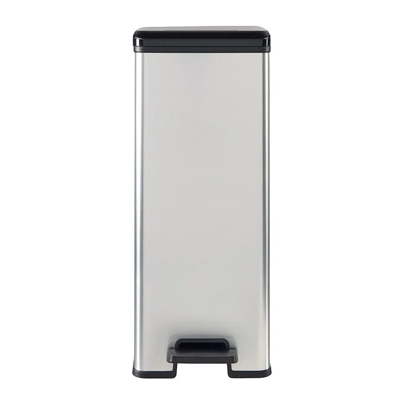 Poubelle à pédale rectangulaire Slim - 40L-0