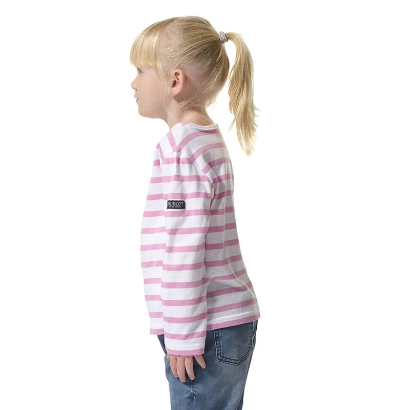 Marinière ML col bateau mixte Pecheur - Blanc/Pinky-1