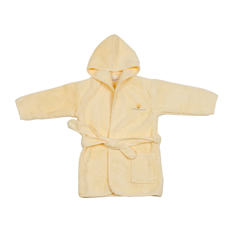 Peignoir Coton Bio Jaune-0
