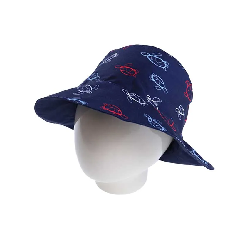 Chapeau réversible Tortues - Bleu-0