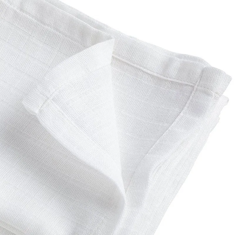 4 Langes Coton BIO Blanc - 50x70cm-1