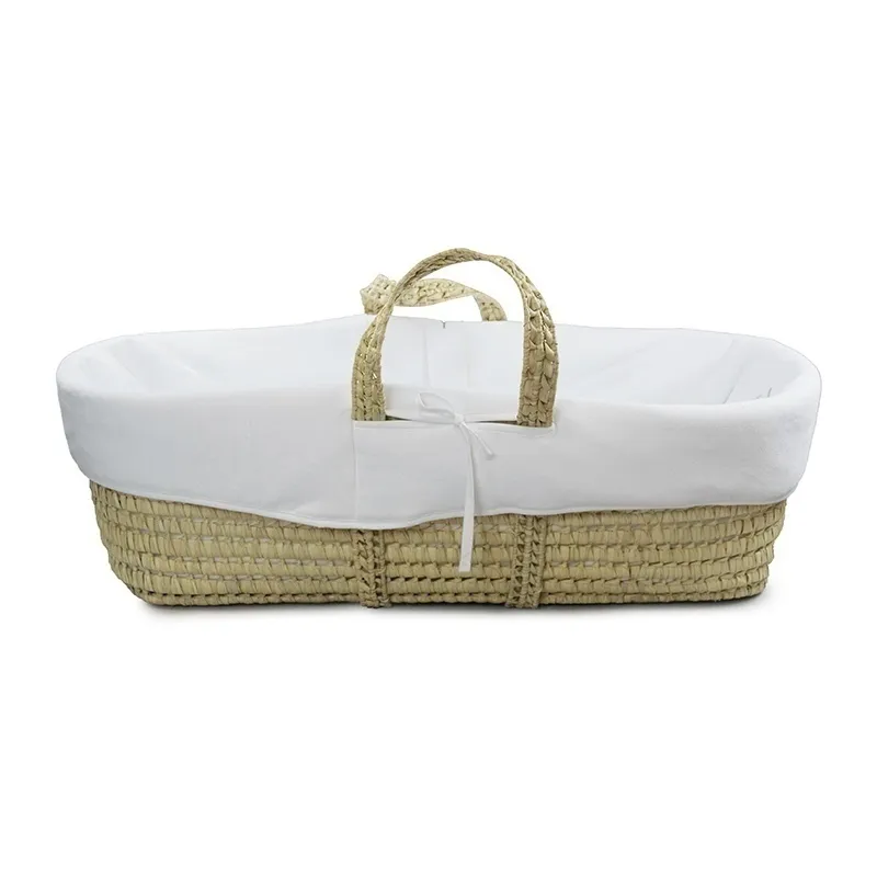 Couffin + Nid d'ange Coton BIO - Blanc-1