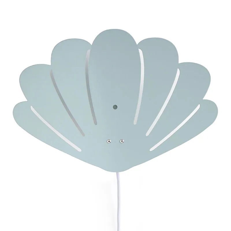 Lampe murale Coquillage Bleu - 32x22cm-0