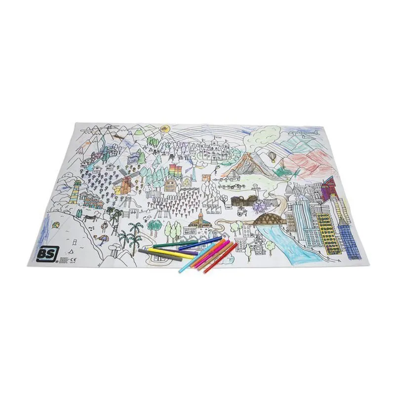 Tableau de coloriage lavable - 4+-3