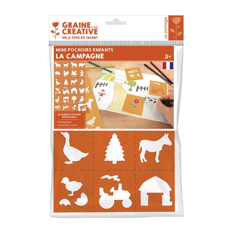 Pochoirs Mini La campagne 24pcs - 3+-1