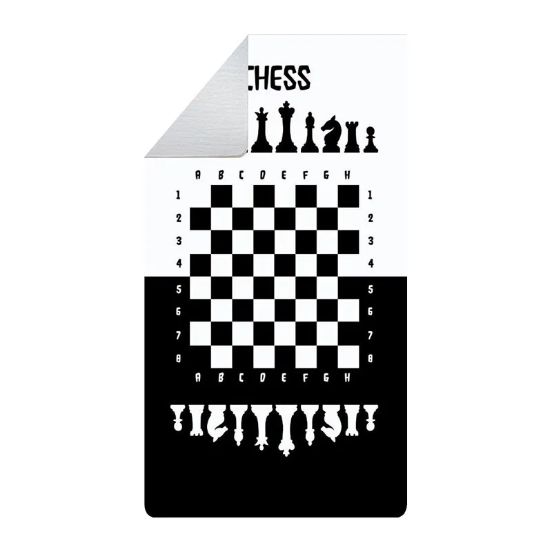 Tapis Enfant Échec Noir - Plusieurs dim. dispos-2