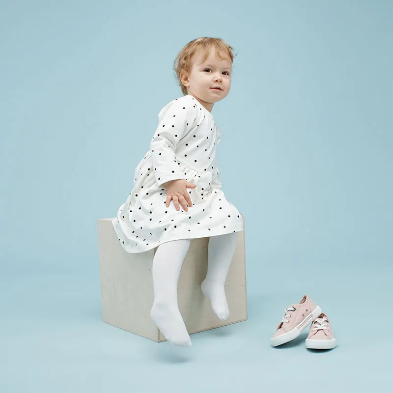 Robe ML Pois - Blanc/Noir-1