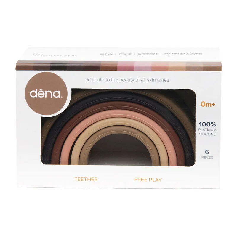 Jouet Silicone Petit arc-en-ciel Diversity - 0m+-3