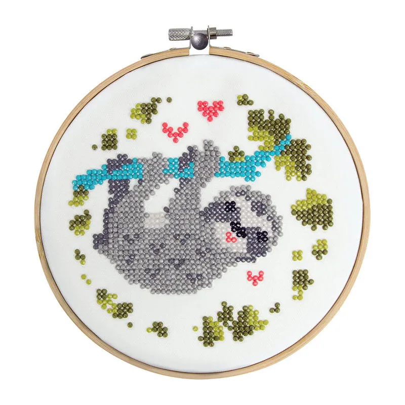 Kit créatif Diamond Painting Paresseux - 17cm-0