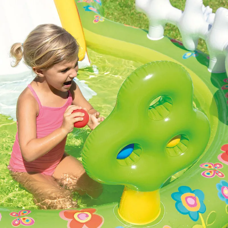 Aire de jeux gonflable Mon jardin - 290x180x104cm-6