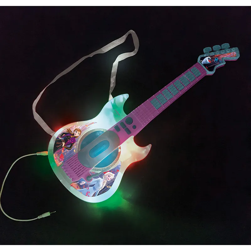 Guitare élec. Lumineuse & Lunettes micro Reine des Neiges - 36m+-1