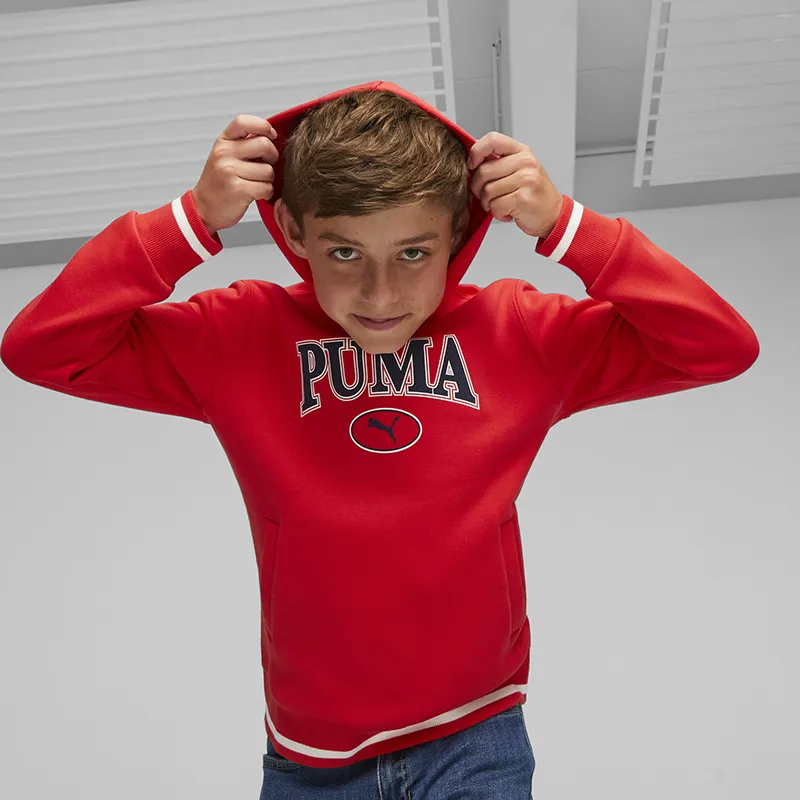 Sweat à capuche Garçon Squad Puma - Rouge-0