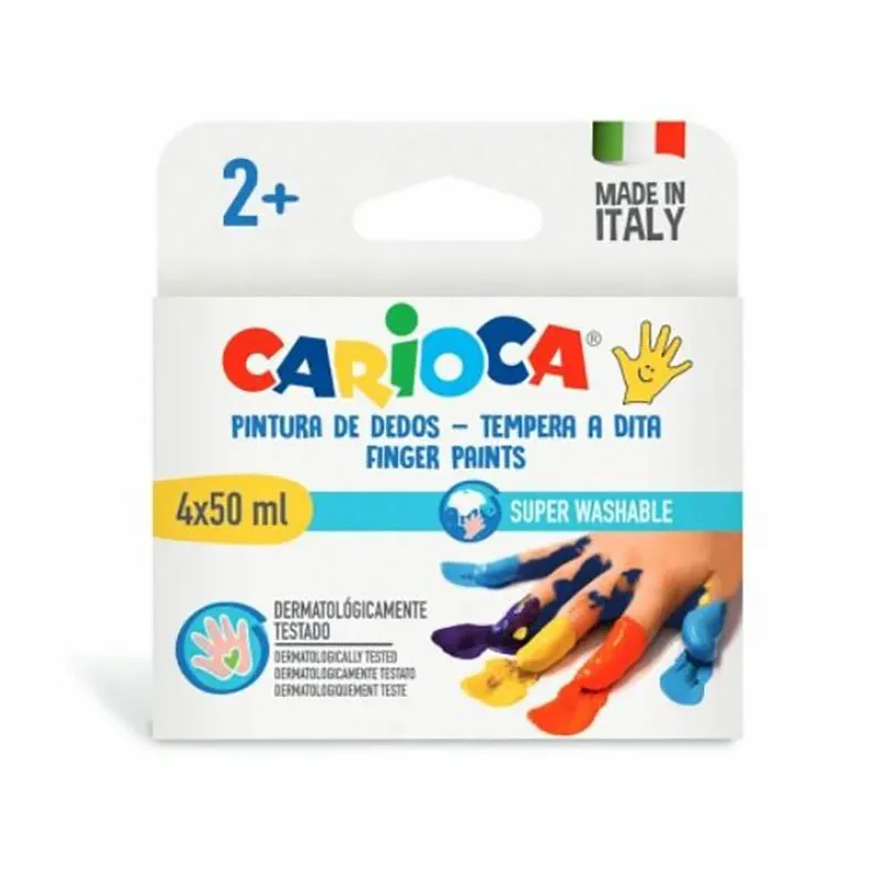 Peinture au doigt Super-lavable 50ml - 4pcs-0