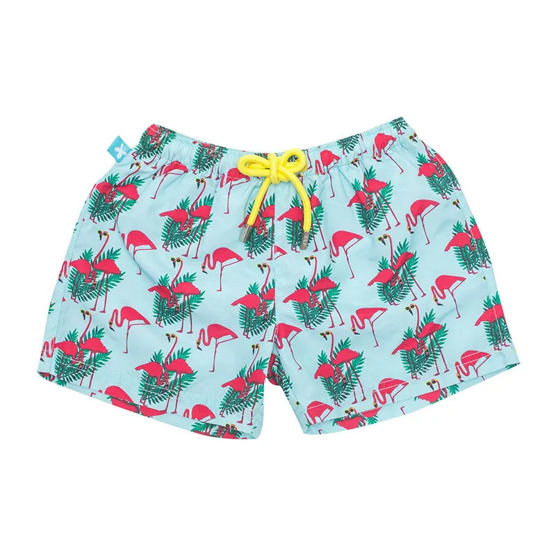 Short Maillot Adulte Anti-UV- Flamant Rose-1