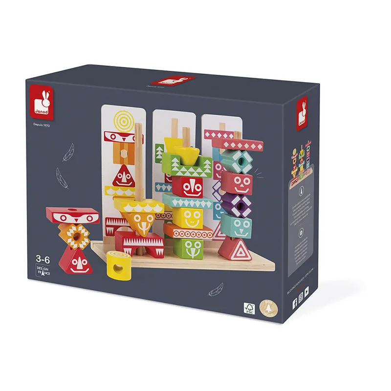 Jeu à empiler Edutotem 52pcs - 36m+-7