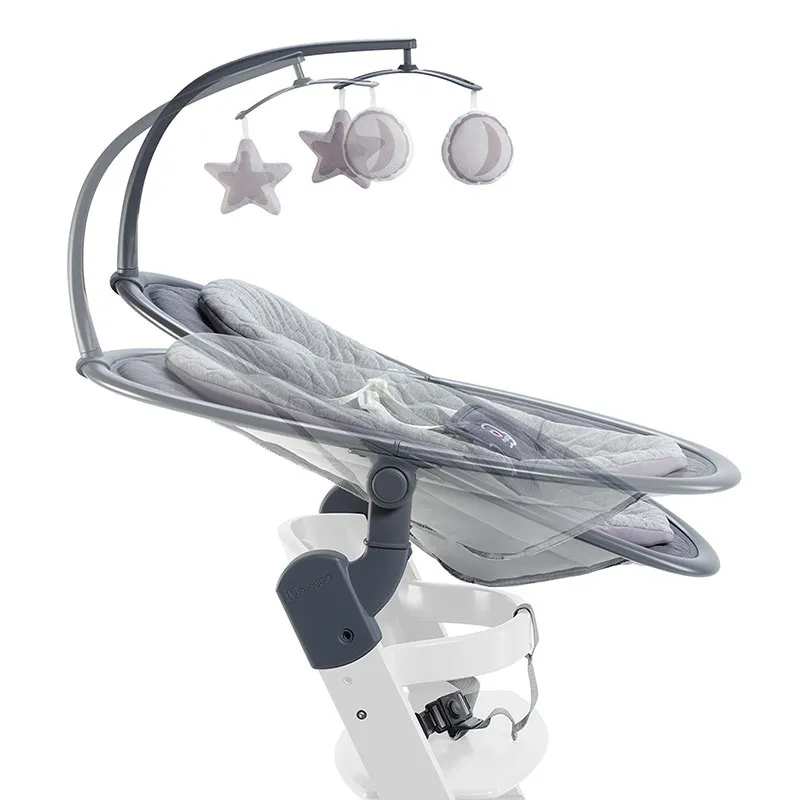 Chaise haute + Transat Newborn Blanc - 0m+-7