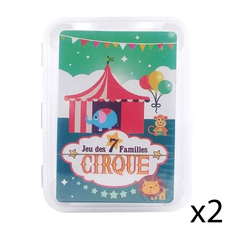 2 Jeux de 7 familles Le Cirque - 5+-0
