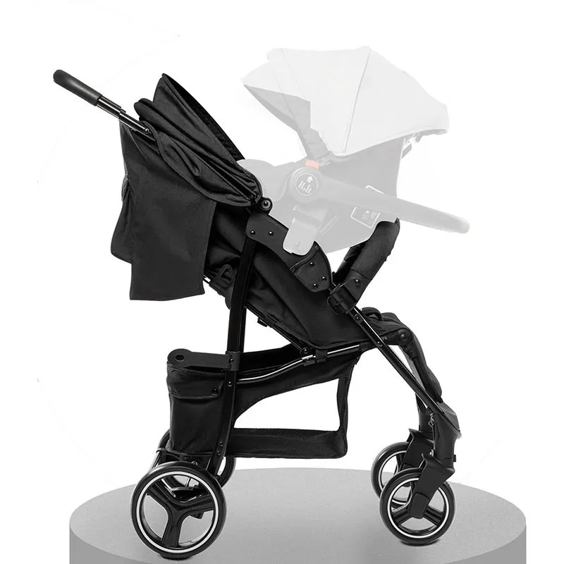 Poussette Compacte Basket Rose Chiné - 0m+-7