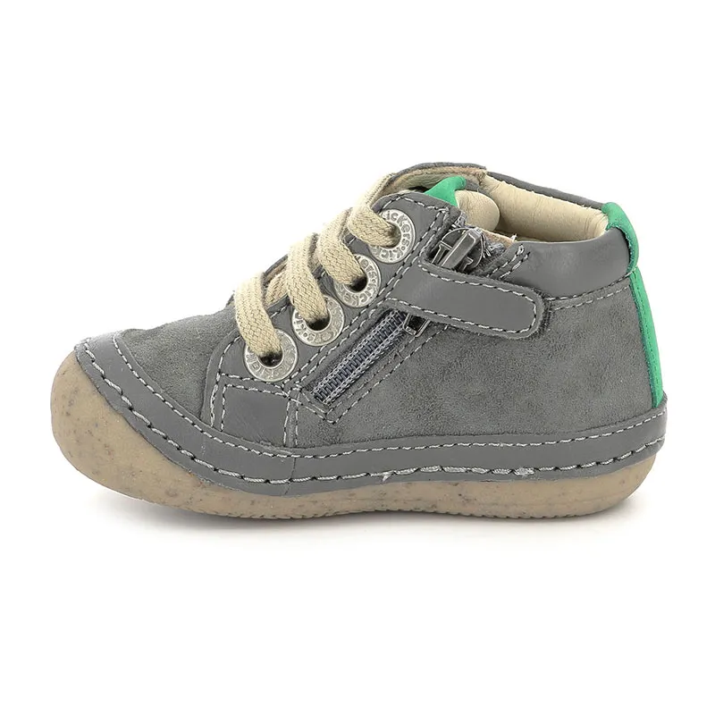 Botillons zip/lacets Sonistreet - Gris-2