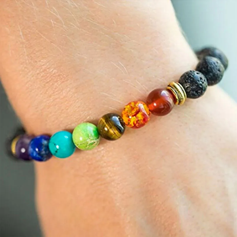Bracelet Guérison 7 Chakras - Multicolore-6